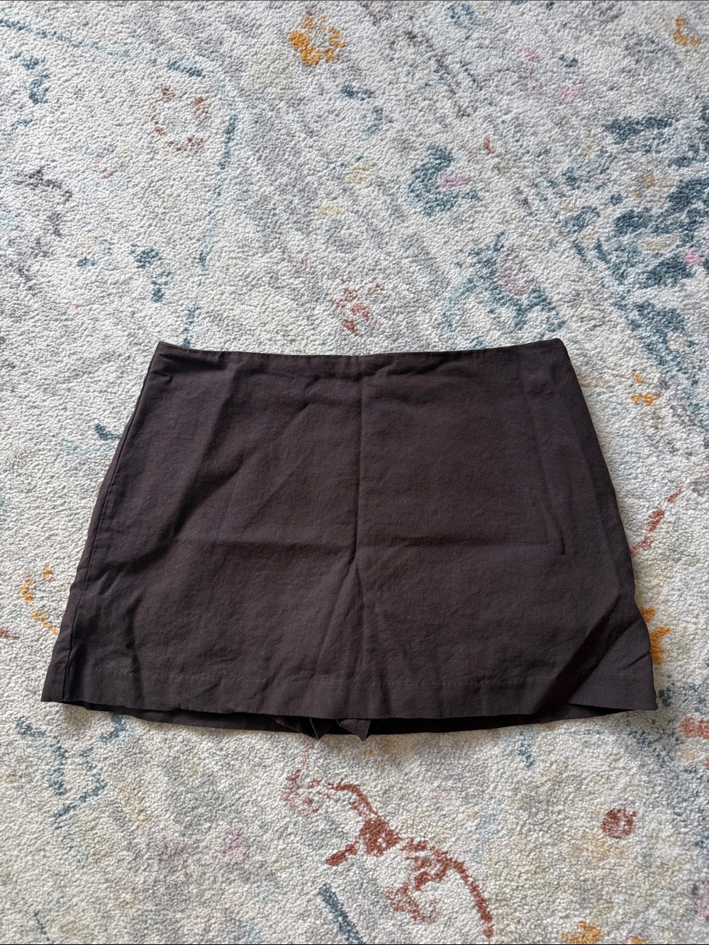GAP Brown Linen Mini Skort
